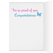 Blue Butterfly Card (Inside (Left))