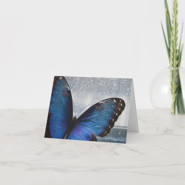 Blue Butterfly Card (Front)