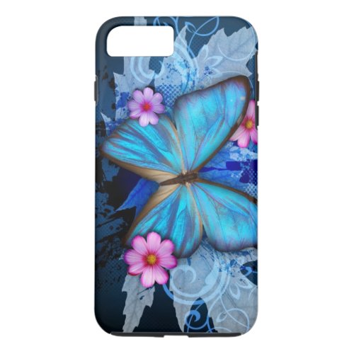 Blue Butterfly iPhone 8 Plus7 Plus Case