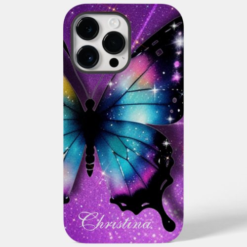 Blue Butterfly  Case_Mate iPhone 14 Pro Max Case