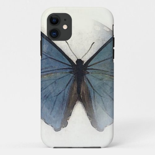 Blue Butterfly iPhone 11 Case