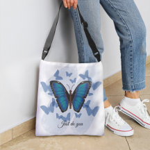 Blue butterfly - Crossbody bag