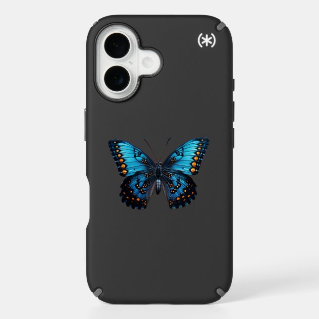 🦋 "Blue Butterfly - Elegant & Nature-Inspired Pho Speck iPhone Case (Front)