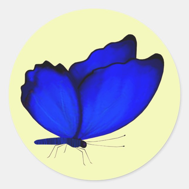 Blue Butterfly Envelope Seals (Front)