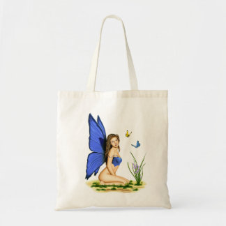 "Blue Butterfly Fairy"  Tote bags