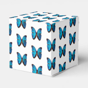 Blue Butterfly Favors Gift/Party Box