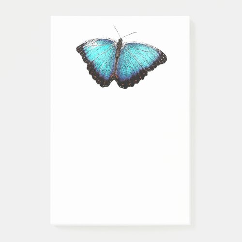 Blue Butterfly Fine Nature Art Photograph Post_it Notes