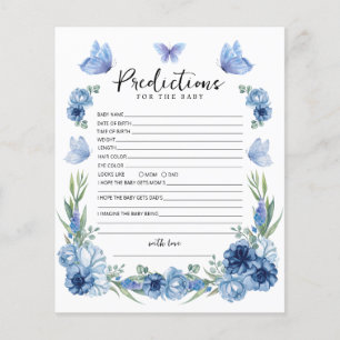 Blue Butterfly Flowers Prediction Baby Game