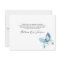 Blue Butterfly Funeral Memorial Thank You Card