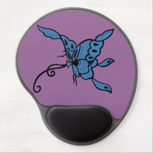 Blue Butterfly Gel Mousepad