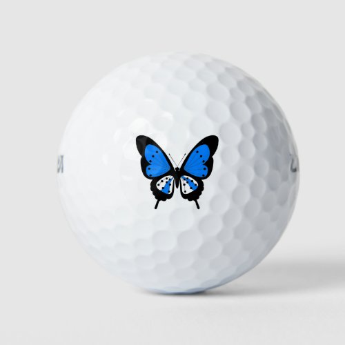 Blue Butterfly Golf Balls