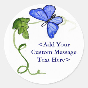 Blue Butterfly Sticker – Moon Light Sticker Co.
