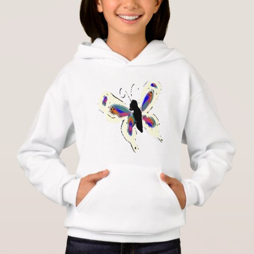 Blue Butterfly Hoodie