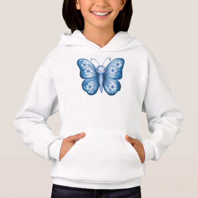 Blue Butterfly Hoodie (Front)