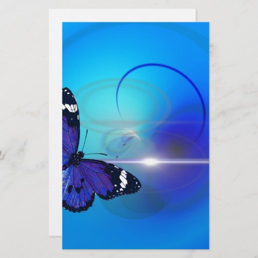 Blue Butterfly Image (Front/Back)