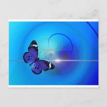 Blue Butterfly Image Postcard by jabcreations at Zazzle