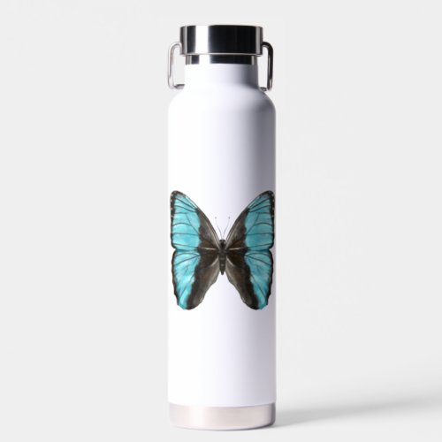 Blue Butterfly Insect Art Nature Lover Water Bottle