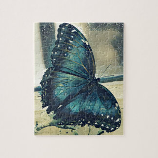 Blue Butterfly Jigsaw Puzzle