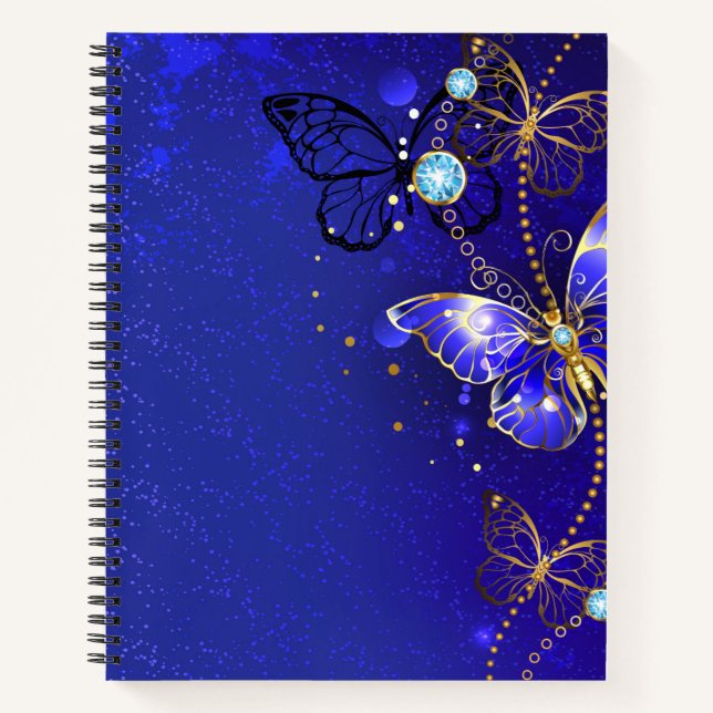 Blue Butterfly Journal Notebook Gift (Front)