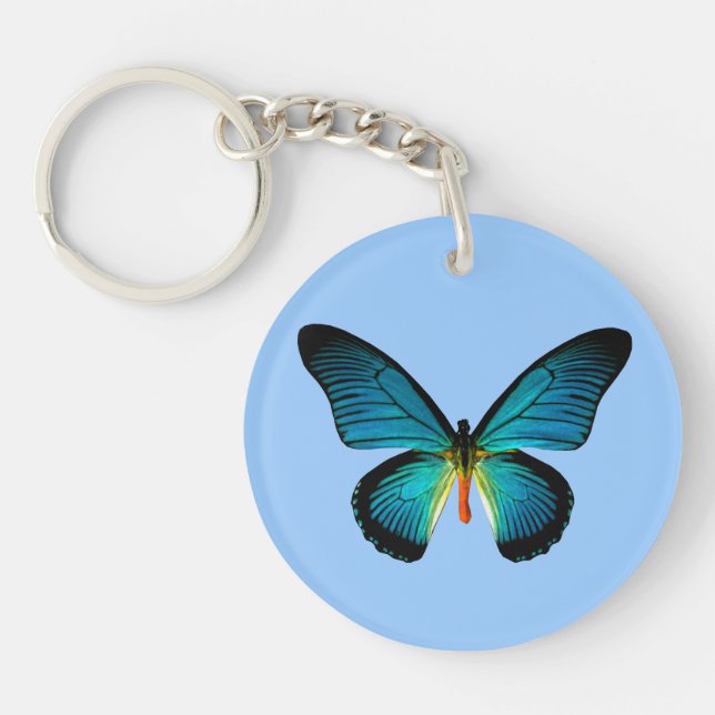 Blue Butterfly Key Chain (Front)