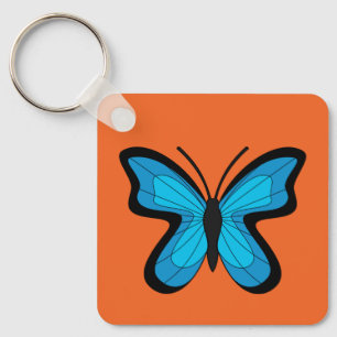 Blue Butterfly Keychain