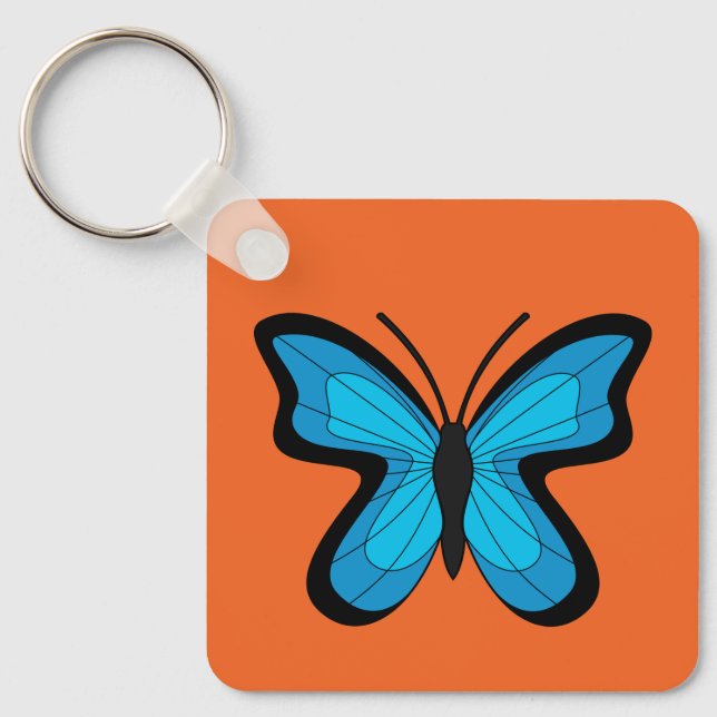 Blue Butterfly Keychain (Front)