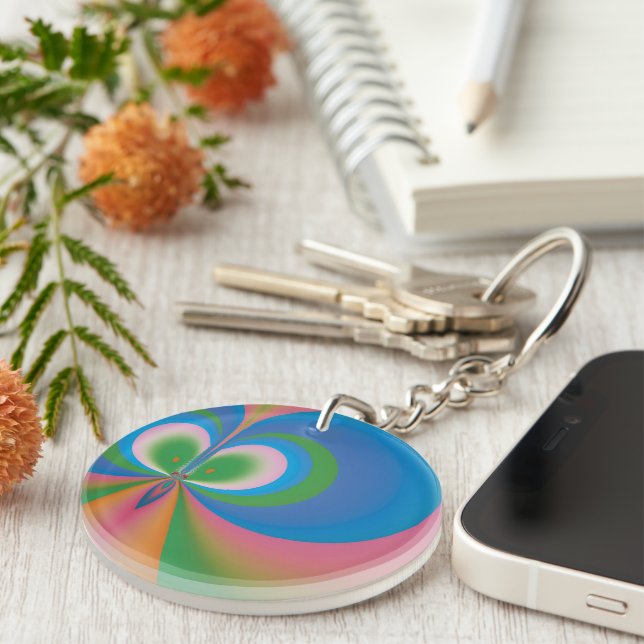 Blue Butterfly Keychain (Front Right)