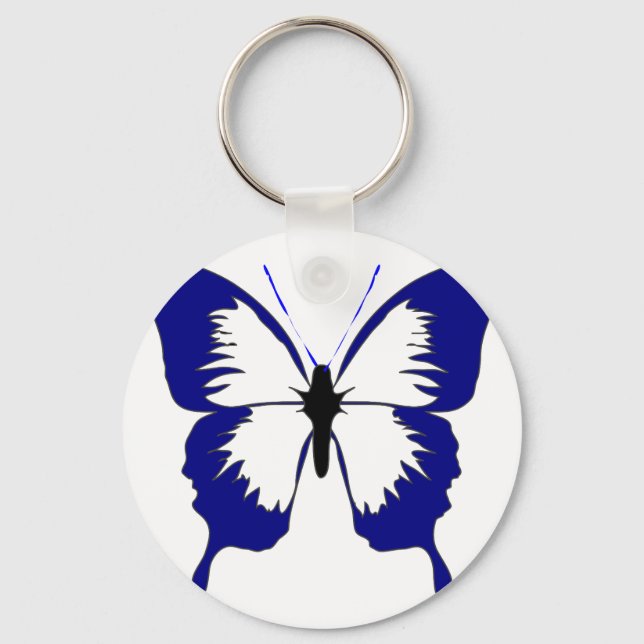 Blue Butterfly Keychain (Front)
