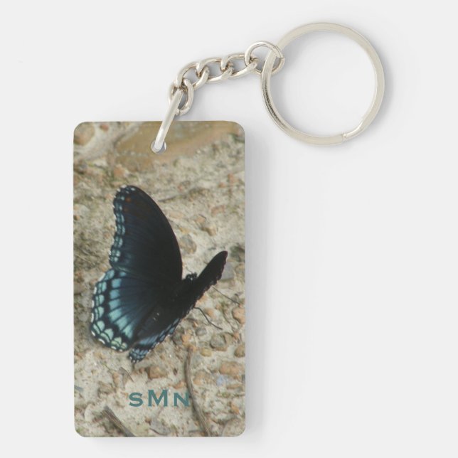 Blue Butterfly Keychain (Back)
