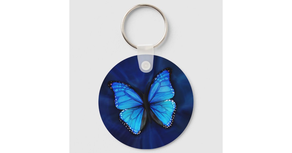 Serenity Prayer Blue Sky Inspirational Keychain