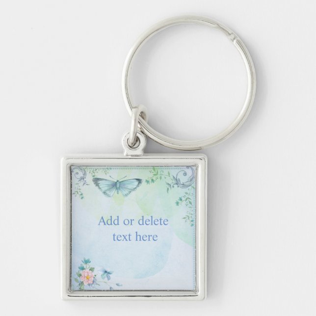Blue Butterfly Keychain (Front)