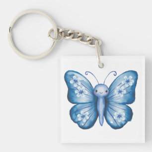 Blue Butterfly Keychain