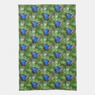 Blue Butterfly Kitchen Towel