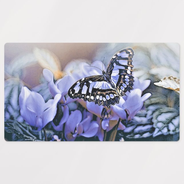 Blue Butterfly Labels (Design 1)