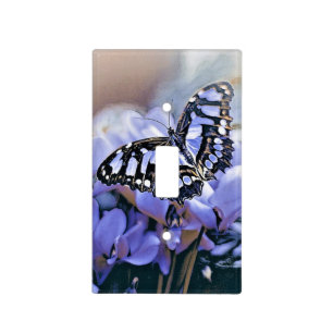 Blue Butterfly Light Switch Cover