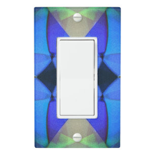 Blue Butterfly Light Switch Cover