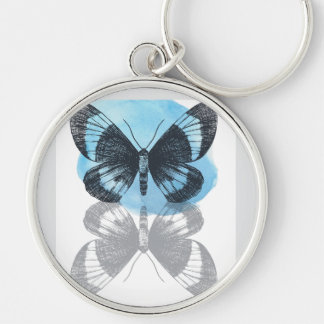 Blue butterfly magic. keychain