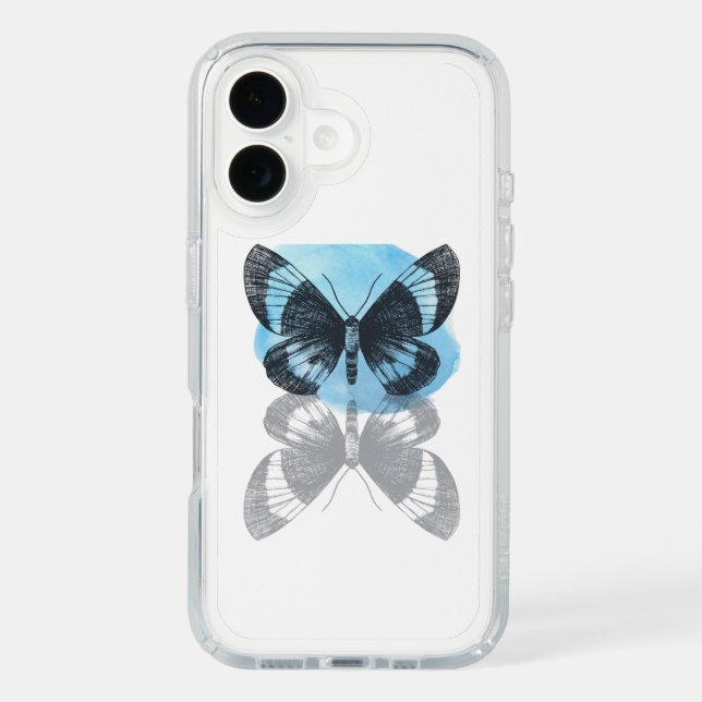 Blue butterfly magic. speck iPhone case (Front)