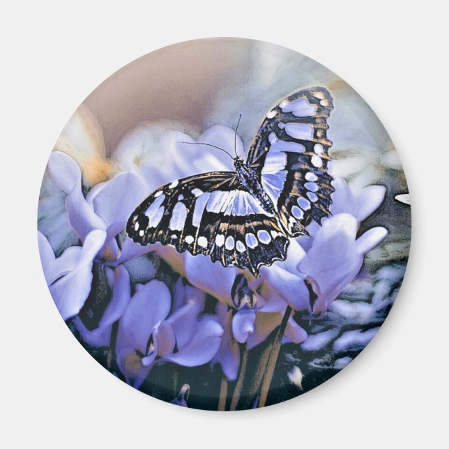Blue Butterfly Magnet (Front)