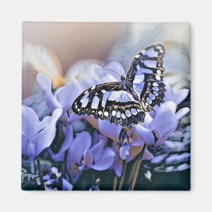 Blue Butterfly Magnet