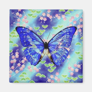 Blue Butterfly Magnet