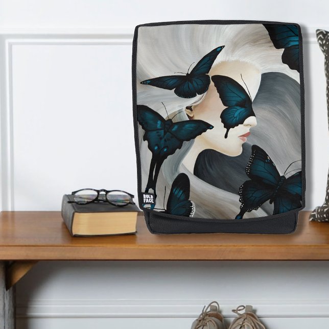 Blue Butterfly Masquerade Elegant Fantasy  Backpack (Creator Uploaded)