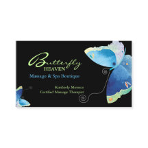 Blue Butterfly Massage Therapy Appointment Card