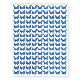 Blue Butterfly mini tattoos by temporarytat Tempor