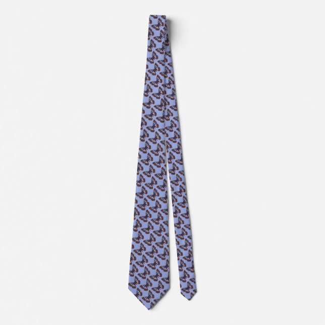 Blue Butterfly Neck Tie (Front)
