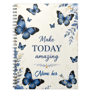 Blue Butterfly Notebook