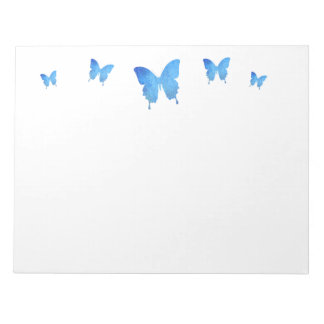 Blue Butterfly Notepad