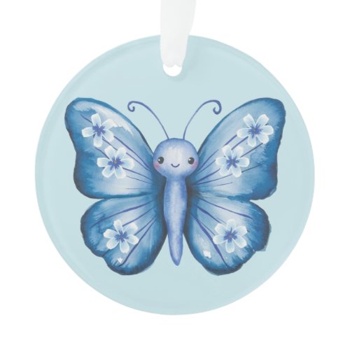Blue Butterfly Ornament
