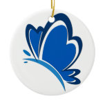 Blue Butterfly Ornament