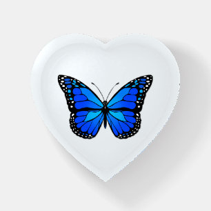 Blue butterfly paperweight